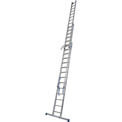 Multi-purpose ladder, 3 parts, with removable ladder element, 3 x 14 rungs.