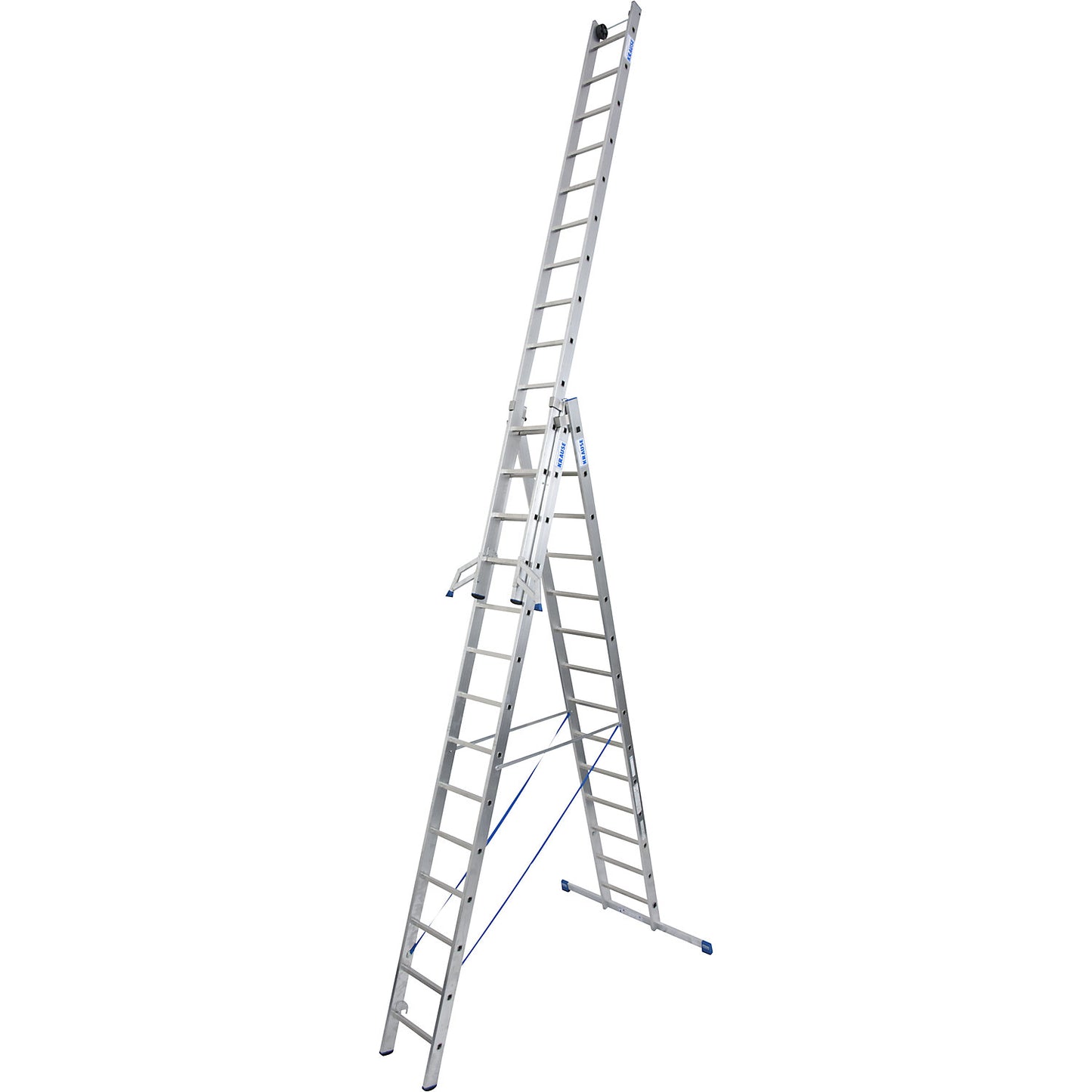 Multi-purpose ladder, 3 parts, with removable ladder element, 3 x 14 rungs.