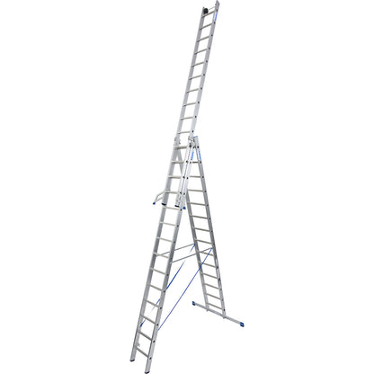 Multi-purpose ladder, 3 parts, with removable ladder element, 3 x 14 rungs.