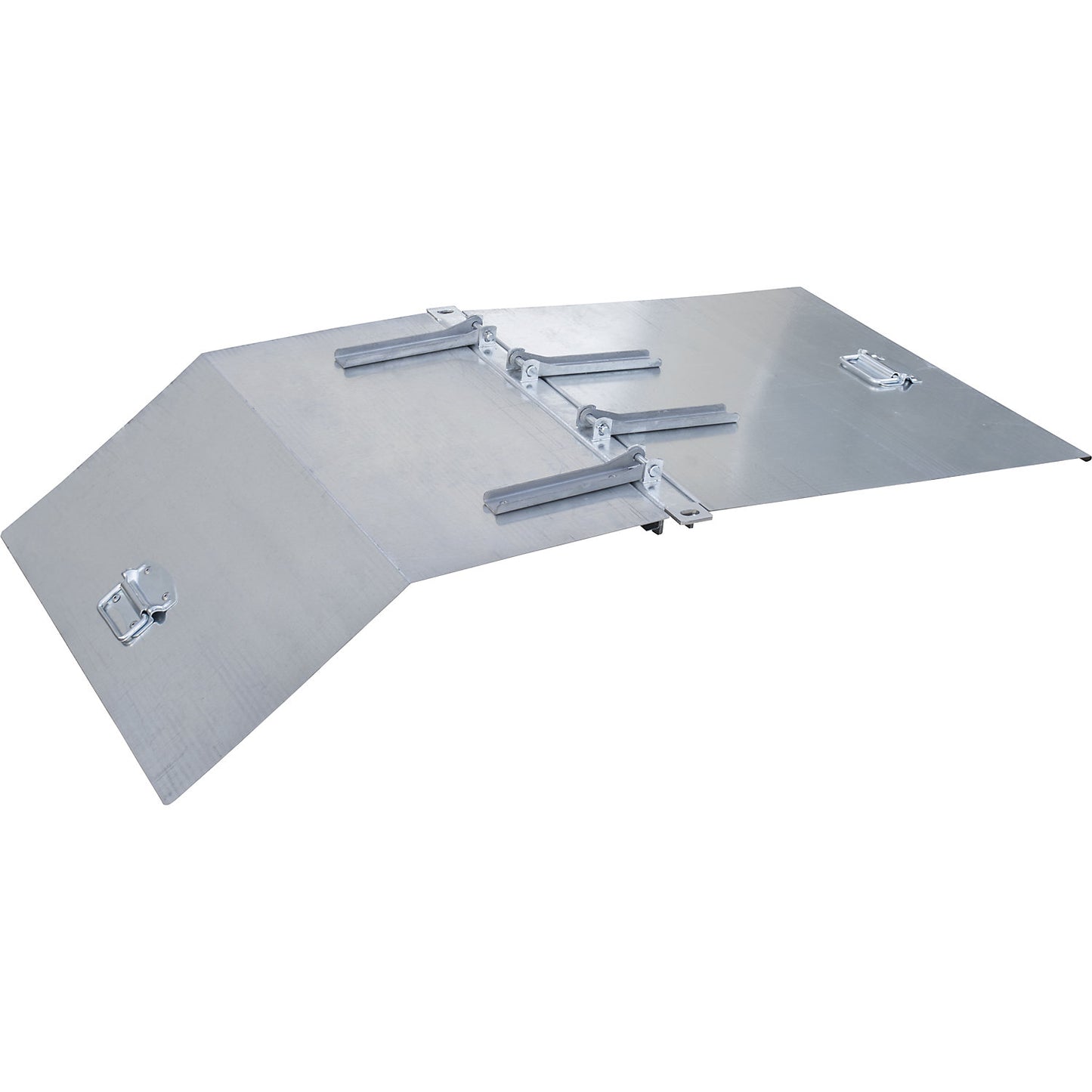 Lid for MINI tilting skips for metal swarf, for skip capacity 0.27 m³, zinc plated.