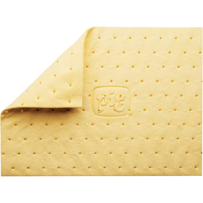 High Visibility absorbent sheeting mat, universal version, in dispenser box, WxL 380 x 510 mm, pack of 100.