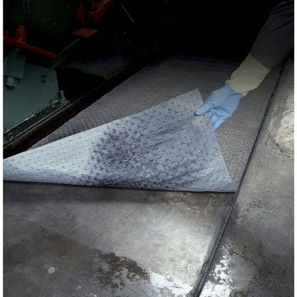 Universal absorbent sheeting roll with PE coating, length 23 m, width 790 mm.