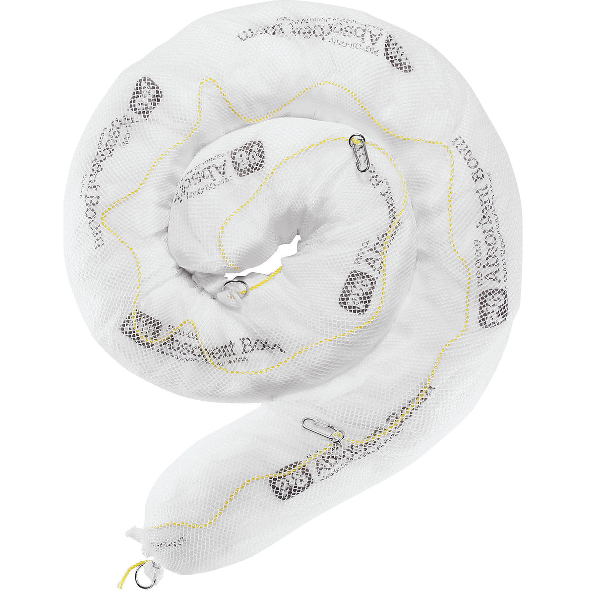 Oil-Only absorbent sheeting barrier, pack of 4, length 3 m, Ø 200 mm.
