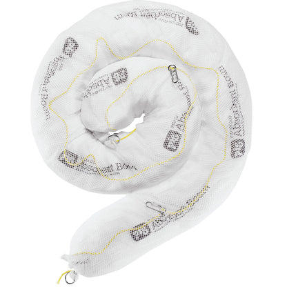 Oil-Only absorbent sheeting barrier, pack of 4, length 3 m, Ø 200 mm.