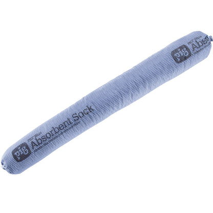 BLUE universal absorbent sheeting sock, length 610 mm, pack of 24, Ø 80 mm, 78 l/pack.