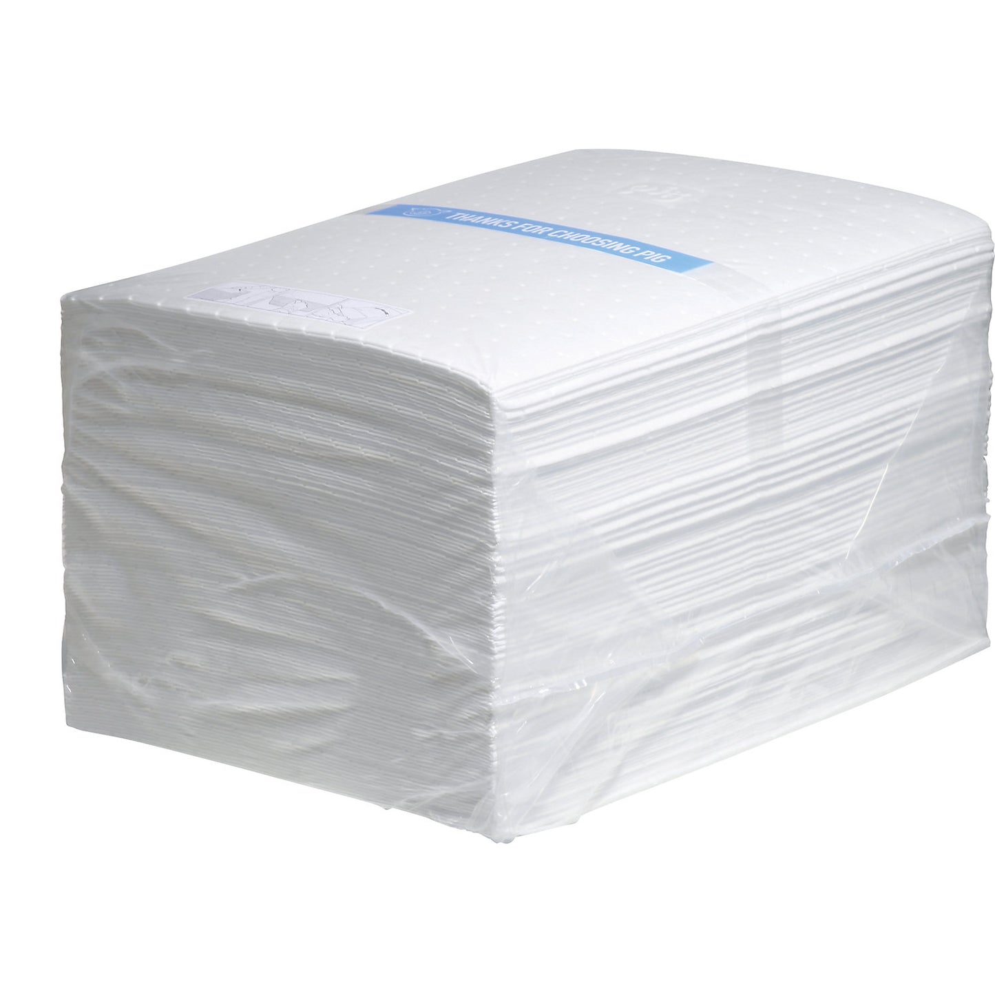 Oil-Only absorbent sheeting mat, medium weight version, pack of 125, WxL 380 x 510 mm, in dispenser box.
