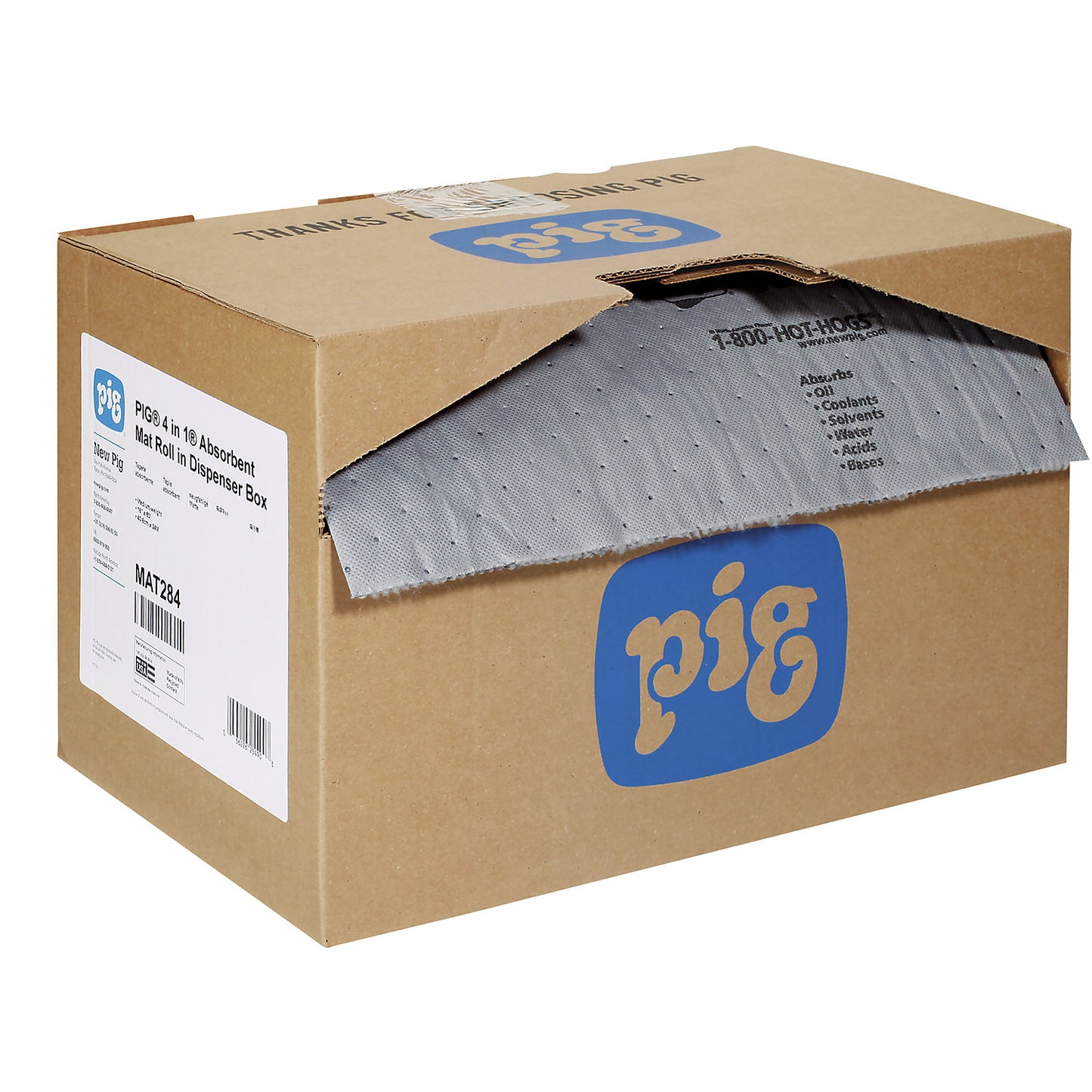 4-in-1® universal absorbent sheeting roll, universal version, width 410 mm, length 24 m, perforated every 255 mm in width.
