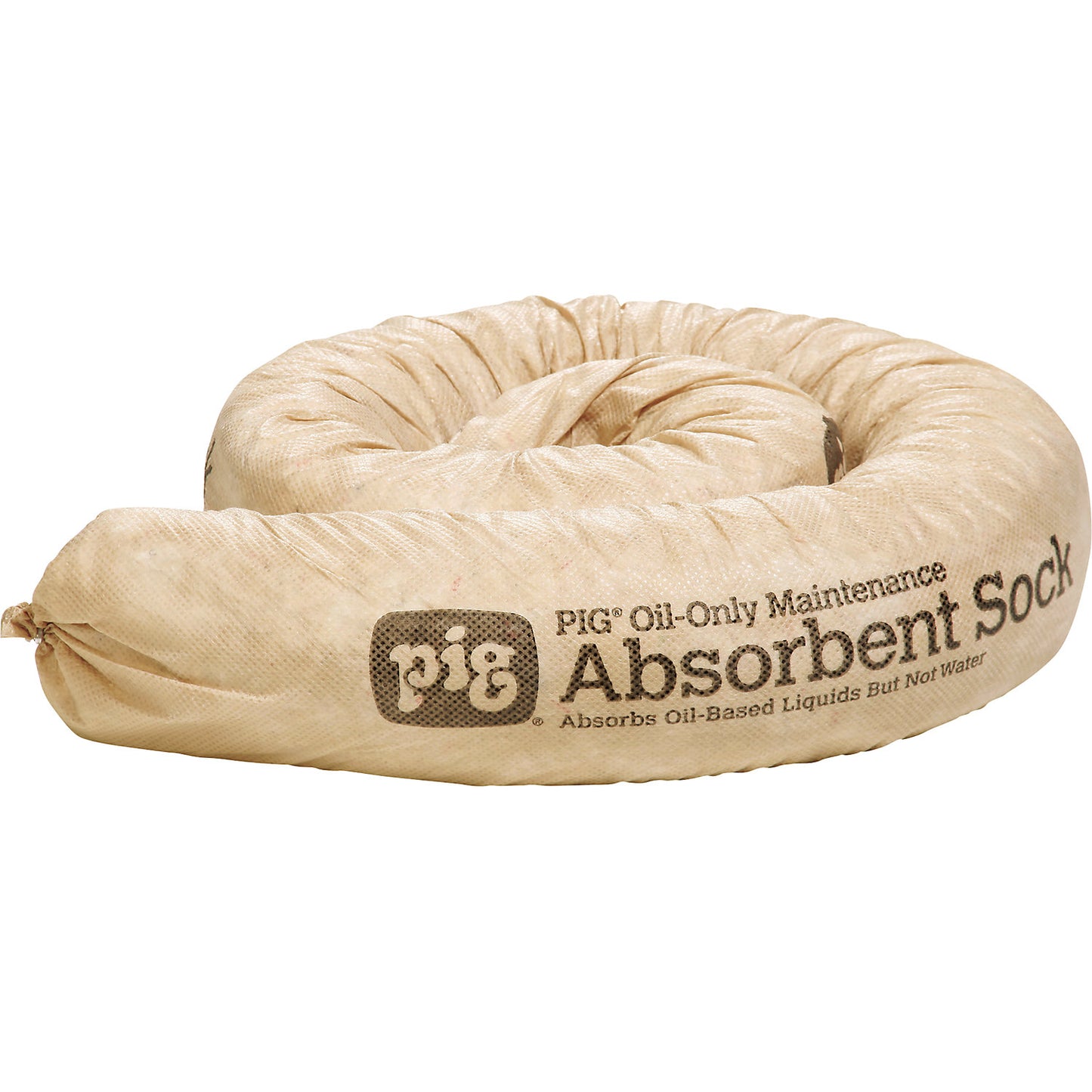 Oil-Only absorbent sheeting sock, for maintenance purposes, pack of 30, Ø 80 mm, length 1220 mm.