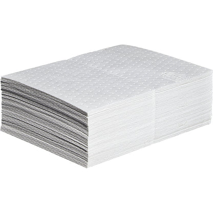 Oil-Only absorbent sheeting mat, heavyweight version, pack of 50, WxL 380 x 510 mm.