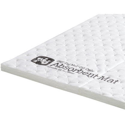 FAT MAT® Oil-Only absorbent sheeting mat, heavyweight version, pack of 50, WxL 410 x 510 mm, in dispenser box.