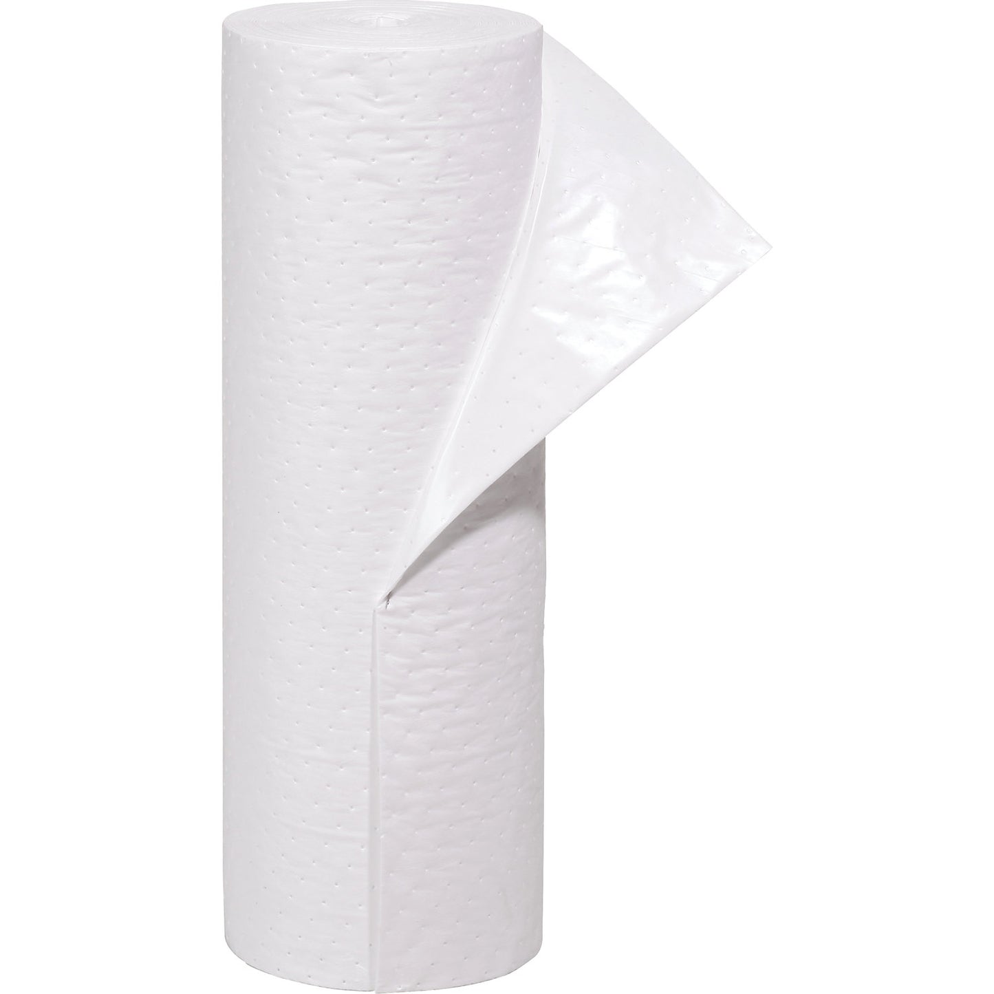 Oil-Only absorbent sheeting mat with PE backing, heavyweight version, width 790 mm, length 23 m.