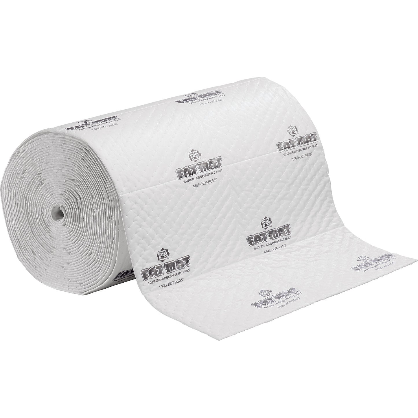 FAT MAT® Oil-Only absorbent sheeting roll, heavyweight version, length 23 m, width 810 mm.
