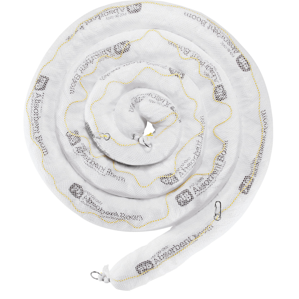 Oil-Only absorbent sheeting barrier, pack of 2, length 6 m, Ø 130 mm.