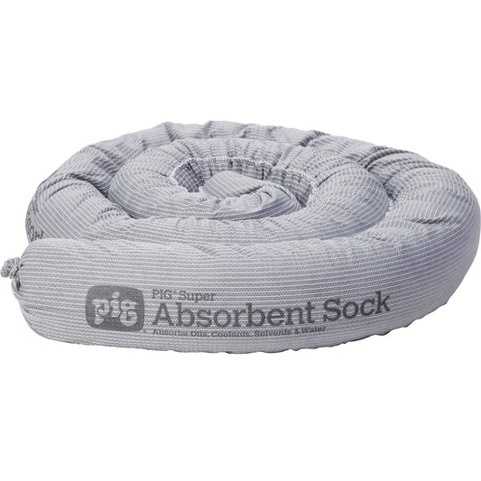 SUPER universal absorbent sheeting sock, length 2130 mm, pack of 12, Ø 82.5 mm.