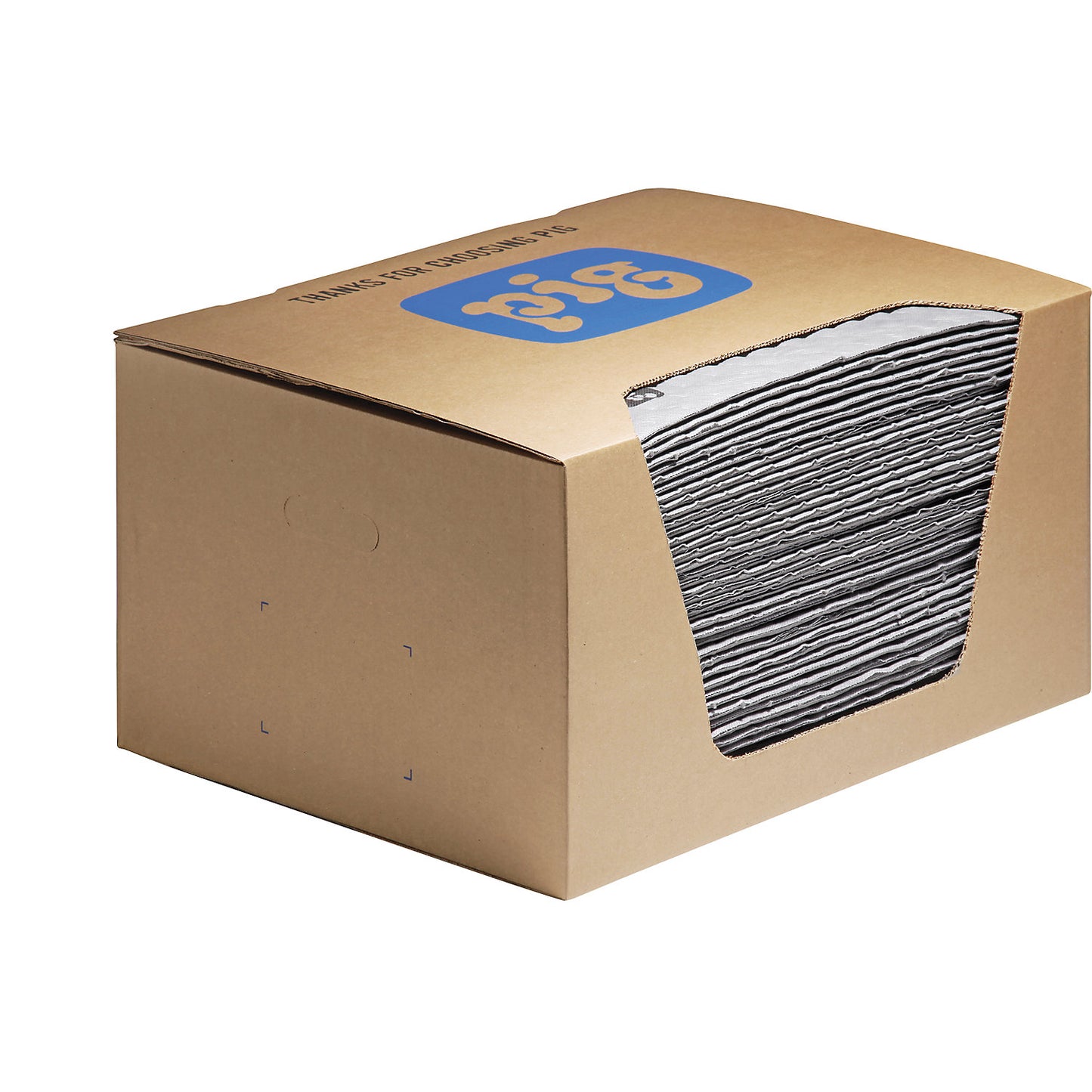 FAT MAT® super absorbent universal absorbent sheeting mat, universal version, in dispenser box, WxL 410 x 510 mm, pack of 50.