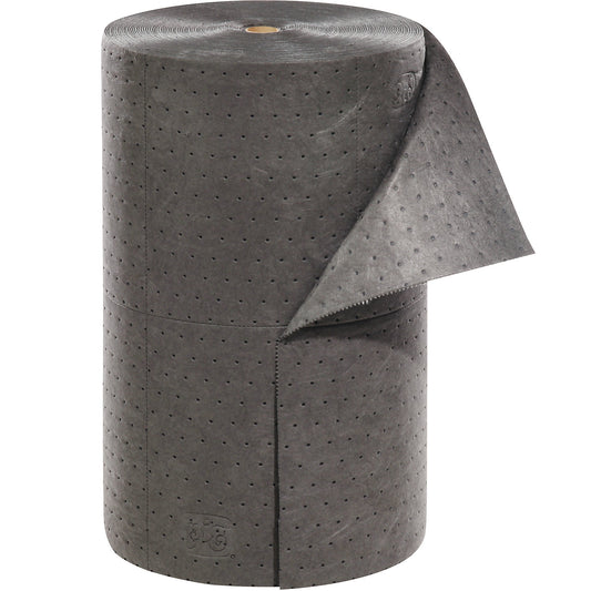 Universal absorbent sheeting roll, length 46 m, width 610 mm, perforated in lengths of 305 mm.