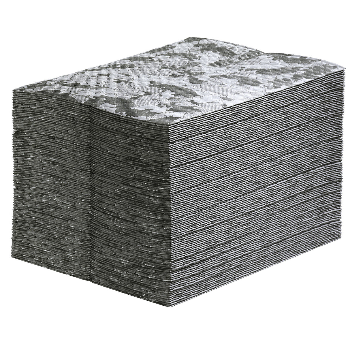 HAM-O® universal absorbent sheeting mat, universal version, grey, WxL 410 x 510 mm, pack of 100.