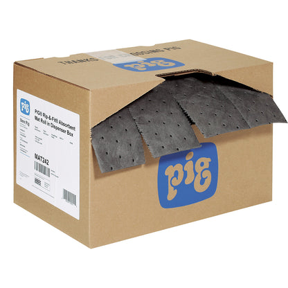 RIP-&-FIT® universal absorbent sheeting roll, length 18 m, width 380 mm.