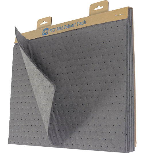 MAT TABLET® pack - universal absorbent sheet dispenser, universal version, pack of 9, WxL 360 x 510 mm.