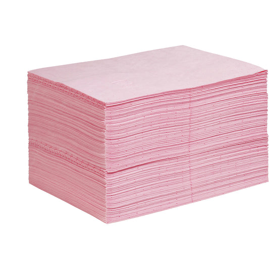 HazMat absorbent sheeting mat, lightweight version, WxL 380 x 510 mm, pack of 200.