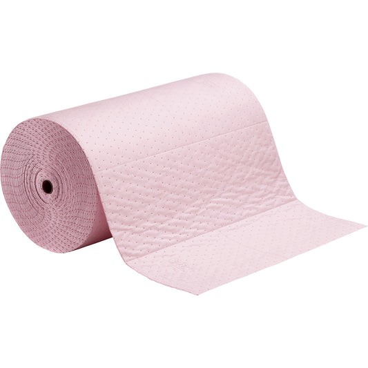 HazMat absorbent sheeting roll for chemicals, heavyweight version, length 46 m, perforated in lengths of 760 mm.