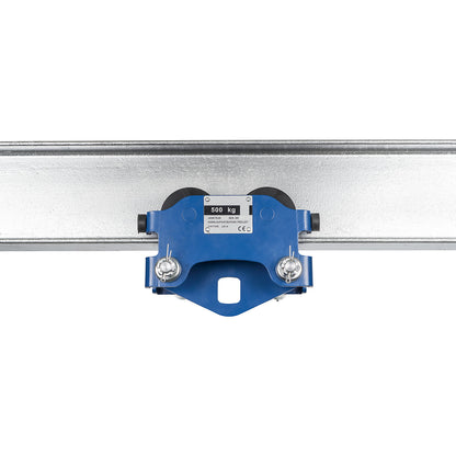 Manual drive dolly LST-H, adjustment width max. 203 mm, max. load 2000 kg.