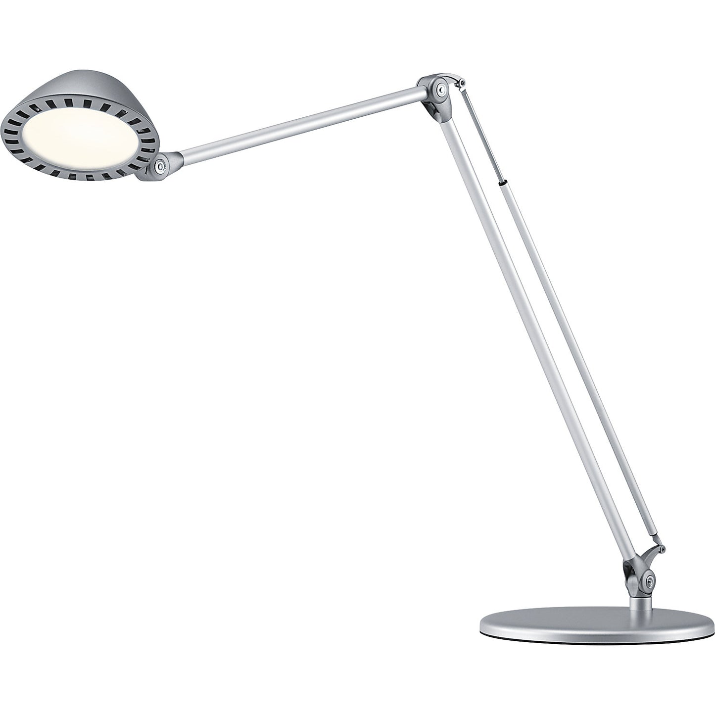 BLOSSOM LED desk lamp, height 750 mm, silver.