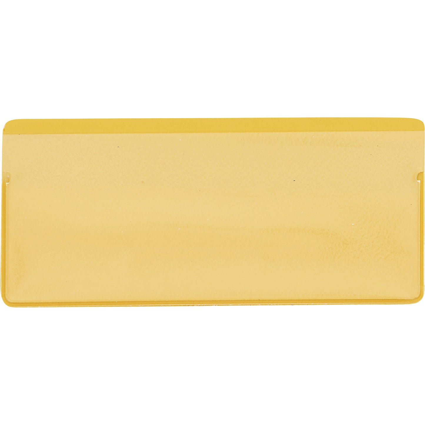 Label pockets, pack of 50, with magnetic strip, WxH 110 x 50 mm, yellow.