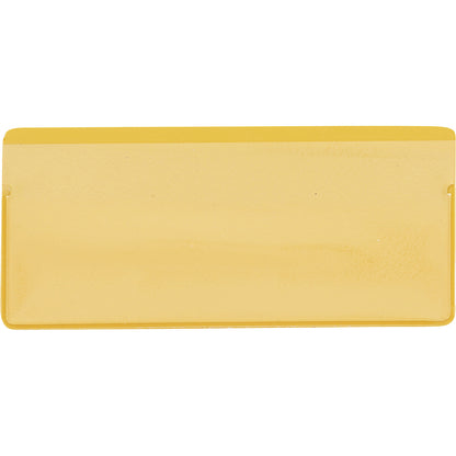 Label pockets, pack of 50, with magnetic strip, WxH 110 x 50 mm, yellow.