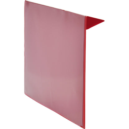 Labelling pouches, pack of 100, for wooden pallet collars, paper format A5, red.