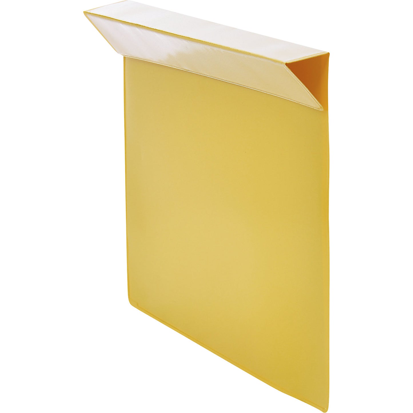 Labelling pouches, pack of 100, for wooden pallet collars, paper format A5, yellow.
