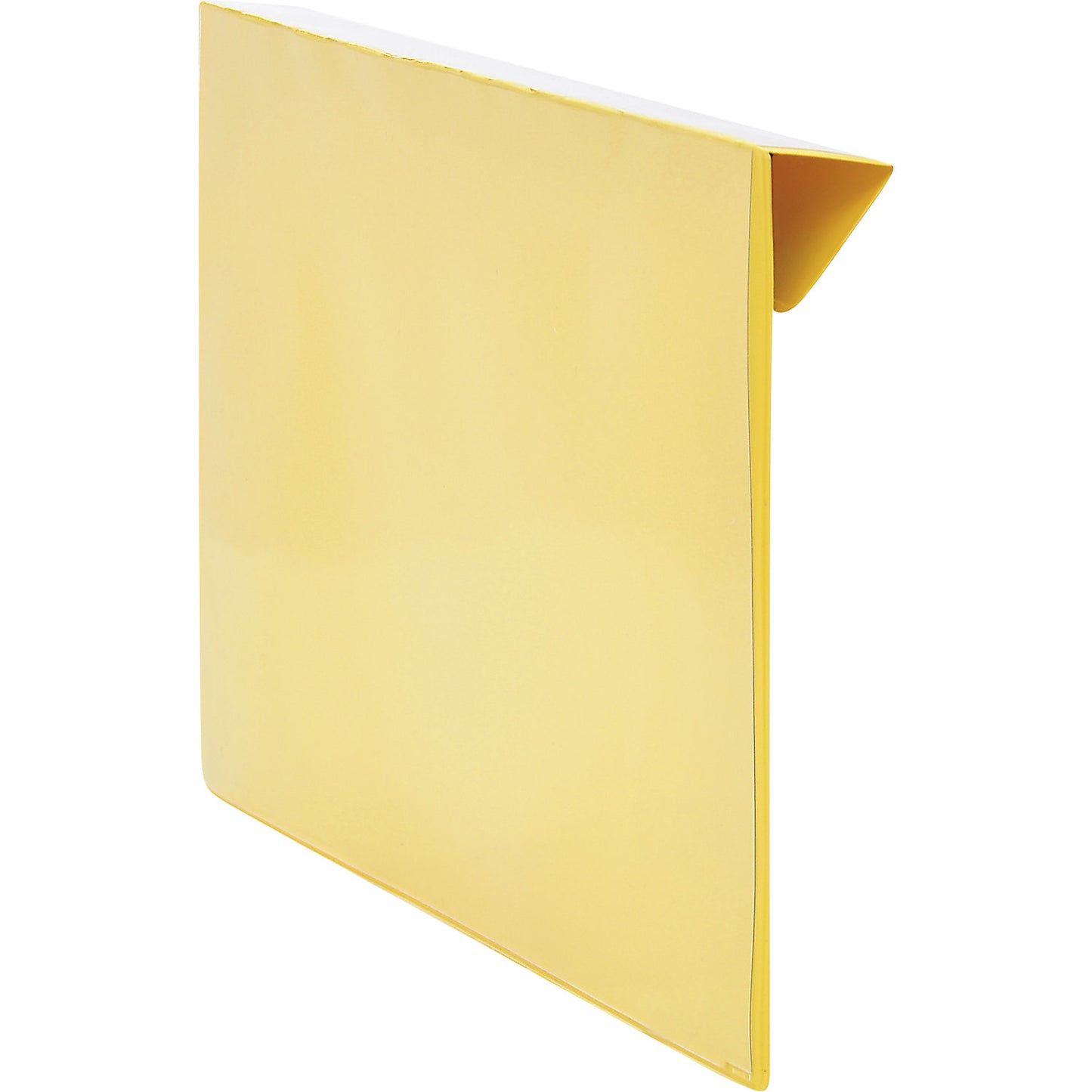 Labelling pouches, pack of 100, for wooden pallet collars, paper format A5, yellow.
