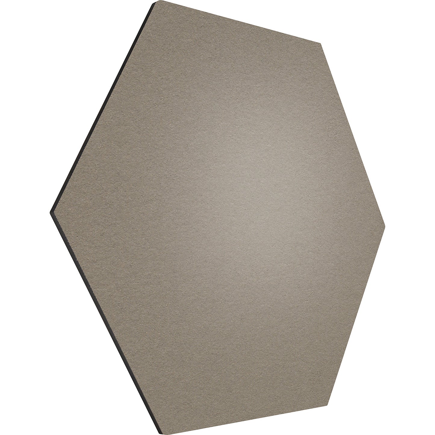 Hexagonal designer pin board, cork, WxH 600 x 600 mm, taupe.