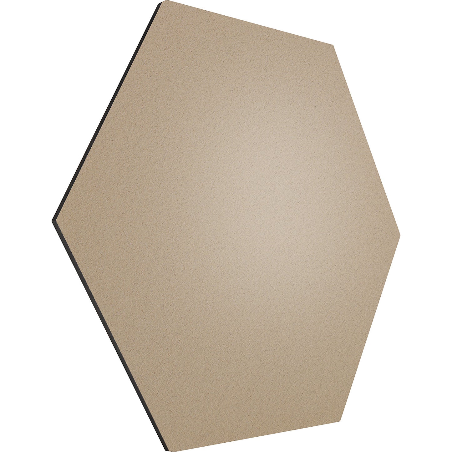 Hexagonal designer pin board, cork, WxH 600 x 600 mm, beige.