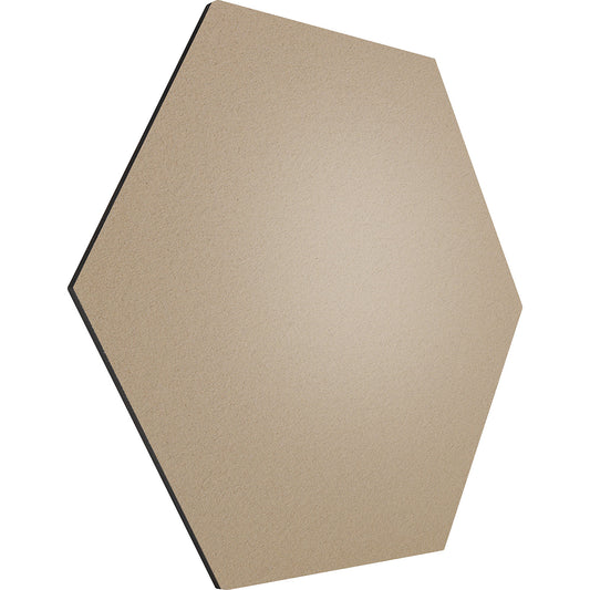 Hexagonal designer pin board, cork, WxH 600 x 600 mm, beige.
