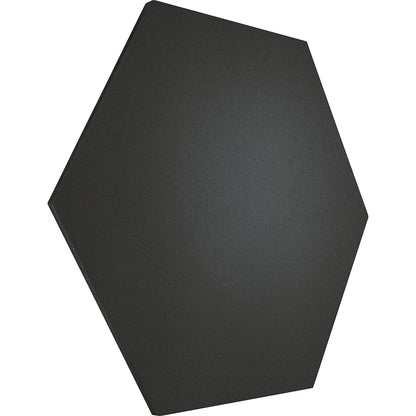 Hexagonal designer pin board, cork, WxH 600 x 600 mm, black.