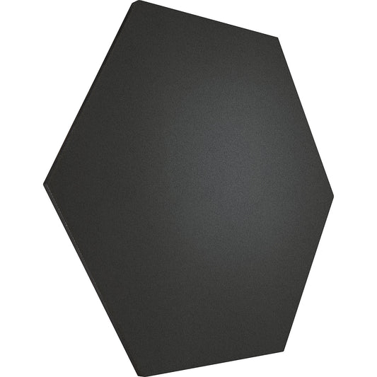 Hexagonal designer pin board, cork, WxH 600 x 600 mm, black.