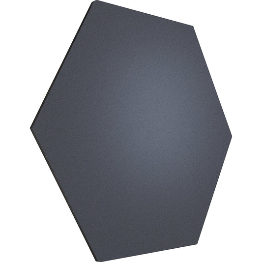 Hexagonal designer pin board, cork, WxH 600 x 600 mm, charcoal.
