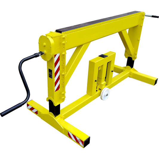 Loading support for semi-trailers, max. load 25 t, contact surface LxW 1800 x 150 mm.