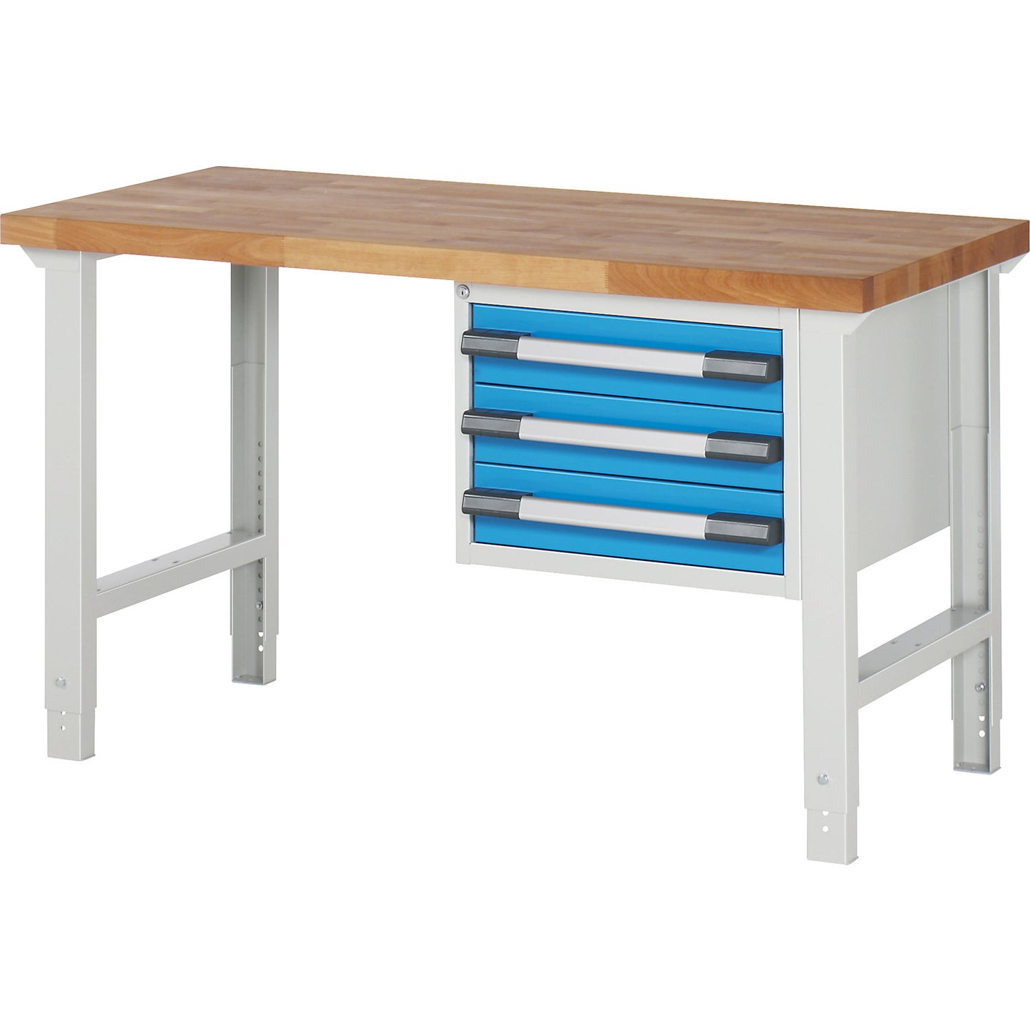 Workbench, Series 7000 modular system, 3 drawers, WxD 1500 x 700 mm.