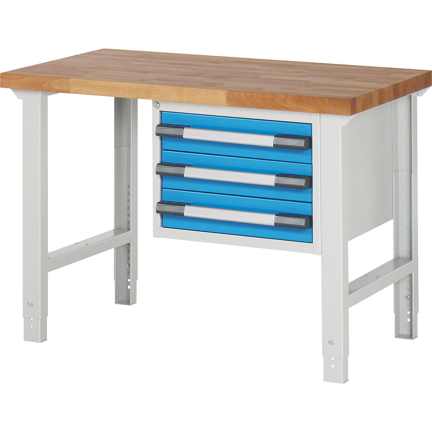 Workbench, Series 7000 modular system, 3 drawers, WxD 1250 x 700 mm.