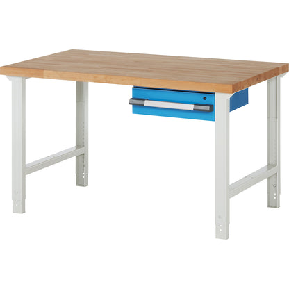 Workbench, Series 7000 modular system, 1 suspended drawer, WxD 1500 x 900 mm.