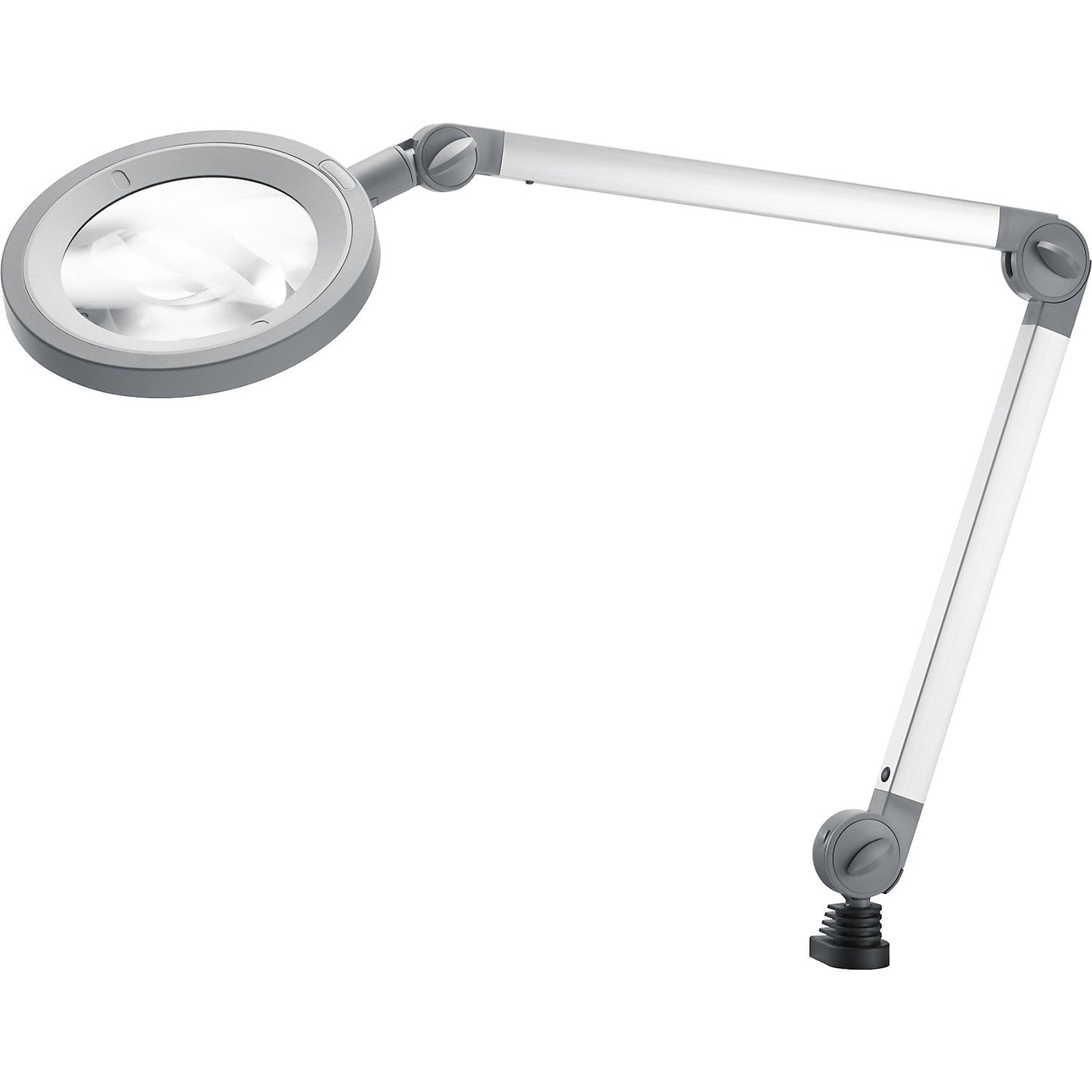 LED magnifying lamp, 10 W, dusty grey.