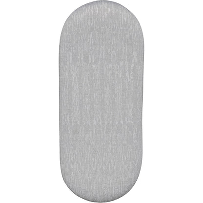 SITNESS H stool, model H2, with skateboard seat, covering with grey pattern, grey sole.