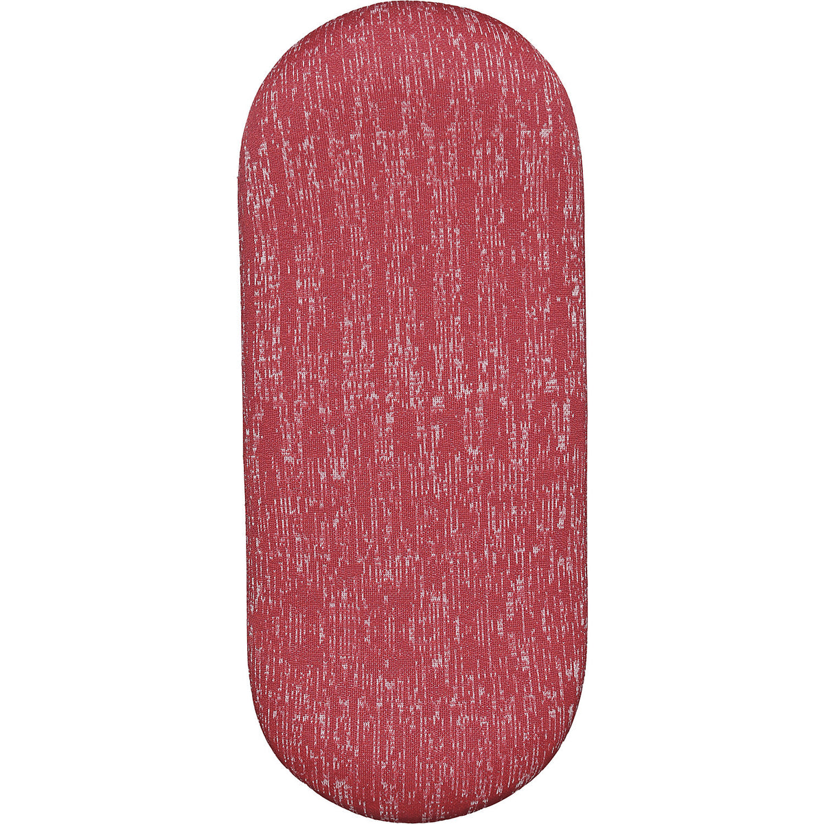 SITNESS H stool, model H2, with skateboard seat, covering with red pattern, red sole.