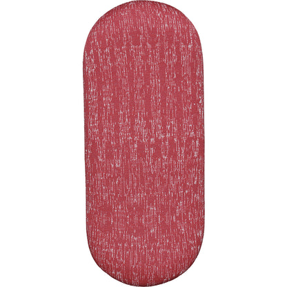 SITNESS H stool, model H2, with skateboard seat, covering with red pattern, red sole.