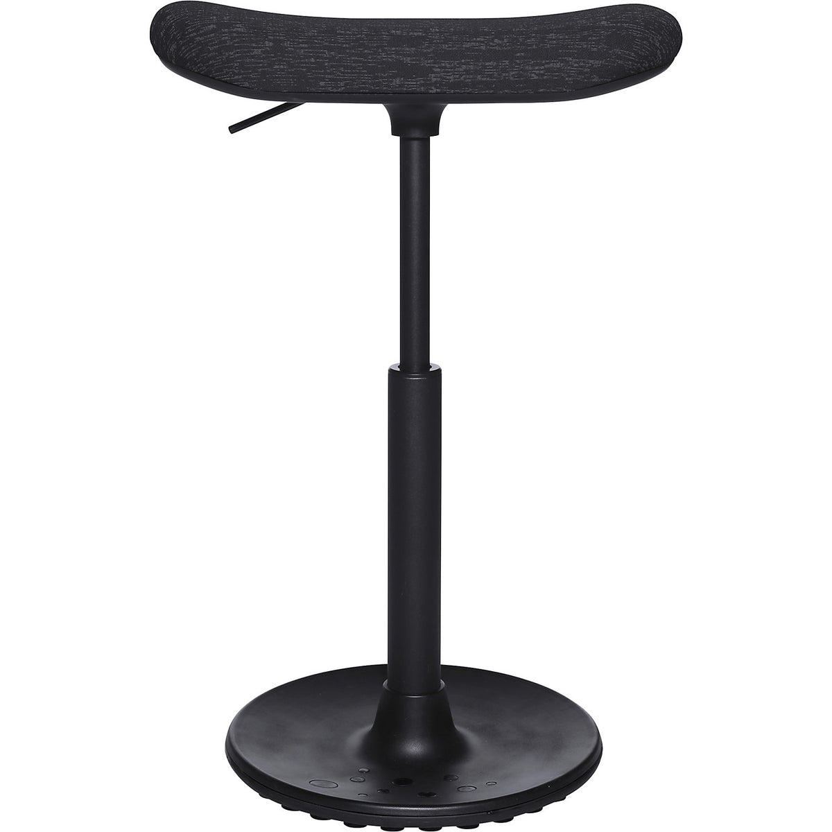 SITNESS H stool, model H2, with skateboard seat, covering with black pattern, black sole.