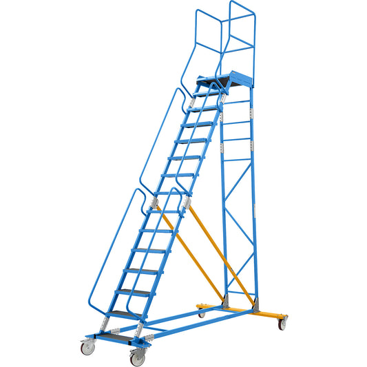 Mobile safety steps, phenolic plywood step insert, 15 steps.