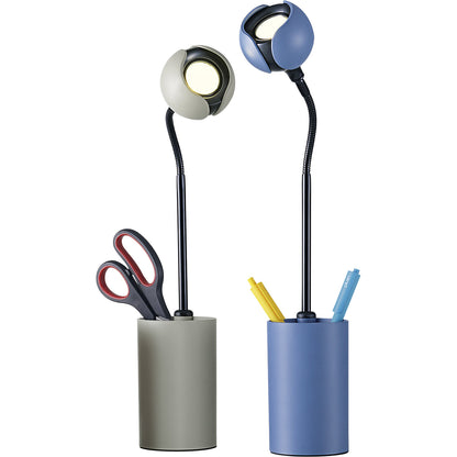 FLOWER LED desk lamp, height 475 mm, coral red.