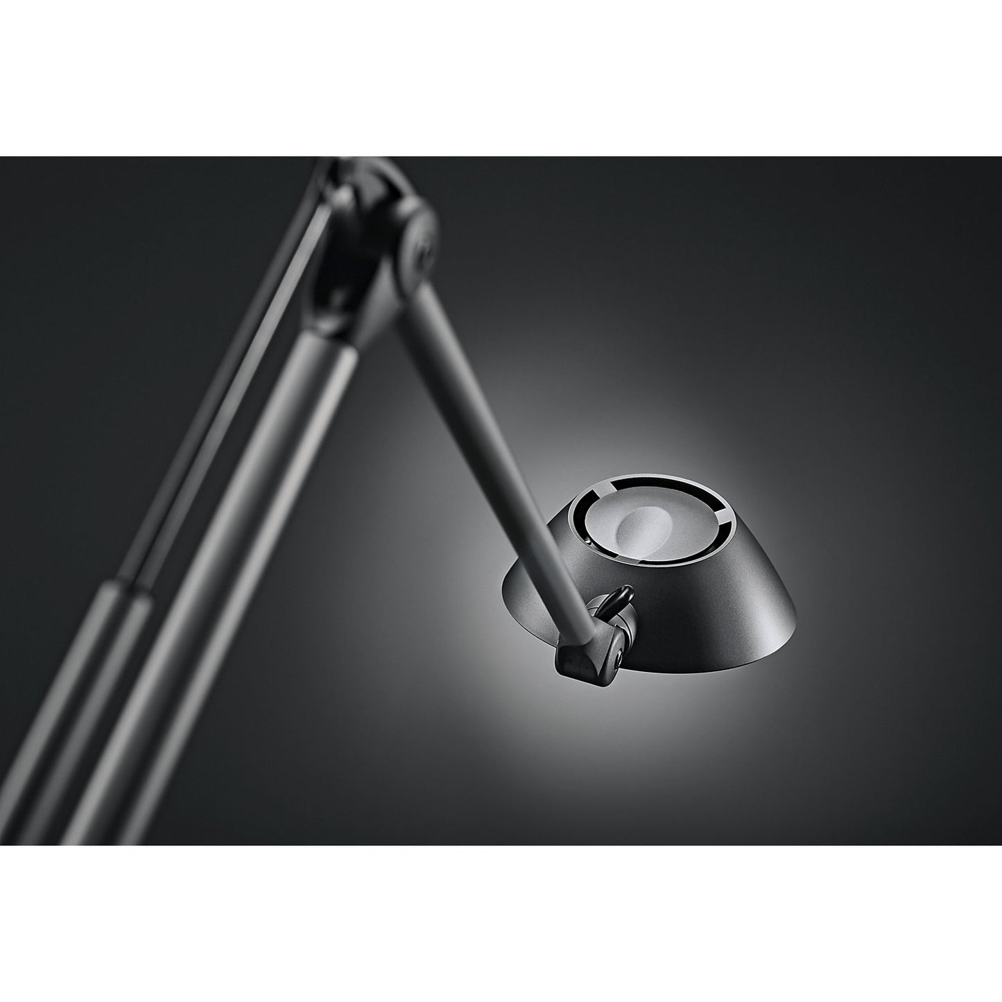 BLOSSOM LED desk lamp, height 750 mm, silver.